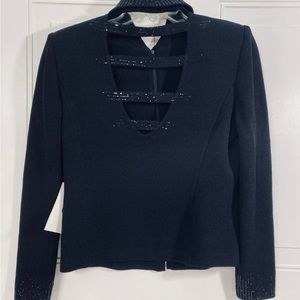 New St John evening top/jacket embellished sz 2‎